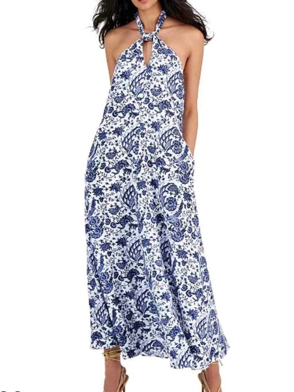 INC Halter Style Oversized Midi Dress or Swim Cover Up